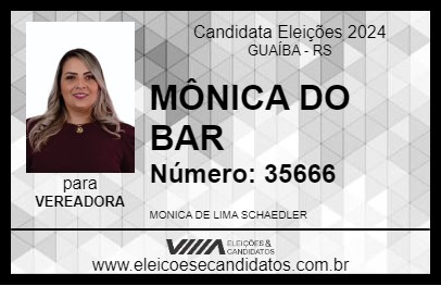 Candidato MÔNICA DO BAR 2024 - GUAÍBA - Eleições