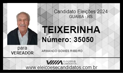 Candidato TEIXERINHA 2024 - GUAÍBA - Eleições