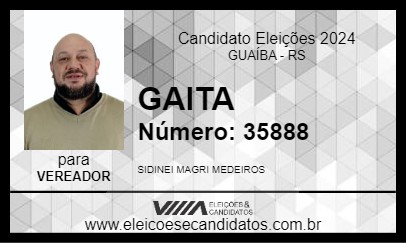 Candidato GAITA 2024 - GUAÍBA - Eleições