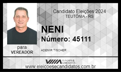 Candidato NENI 2024 - TEUTÔNIA - Eleições