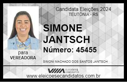 Candidato SIMONI JANTSCH 2024 - TEUTÔNIA - Eleições