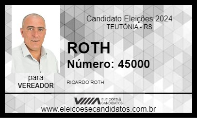 Candidato ROTH 2024 - TEUTÔNIA - Eleições