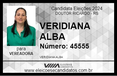 Candidato VERIDIANA ALBA 2024 - DOUTOR RICARDO - Eleições