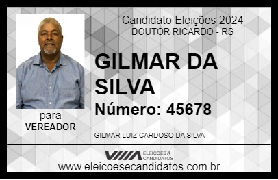 Candidato GILMAR DA SILVA 2024 - DOUTOR RICARDO - Eleições