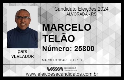 Candidato MARCELO TELÃO 2024 - ALVORADA - Eleições