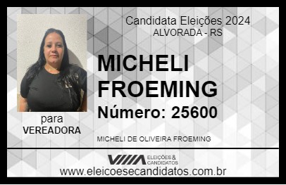 Candidato MICHELI FROEMING 2024 - ALVORADA - Eleições