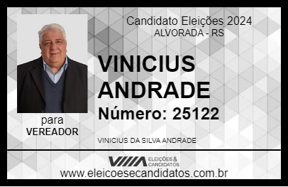 Candidato VINICIUS ANDRADE 2024 - ALVORADA - Eleições