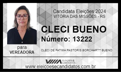 Candidato CLECI BUENO 2024 - VITÓRIA DAS MISSÕES - Eleições