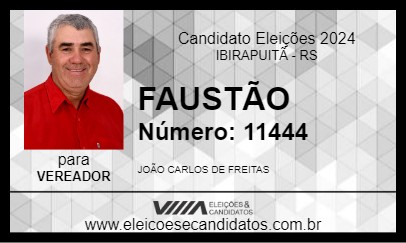 Candidato FAUSTÃO 2024 - IBIRAPUITÃ - Eleições