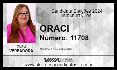 Candidato ORACI 2024 - IBIRAPUITÃ - Eleições