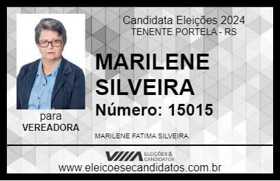 Candidato MARILENE SILVEIRA 2024 - TENENTE PORTELA - Eleições