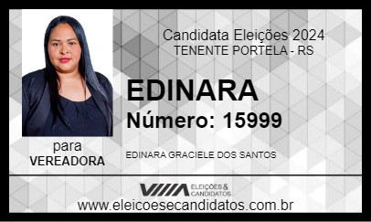 Candidato EDINARA 2024 - TENENTE PORTELA - Eleições