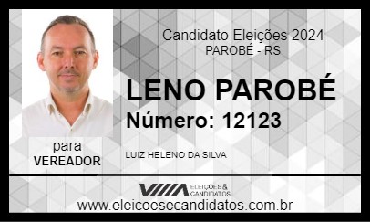 Candidato LENO PAROBÉ 2024 - PAROBÉ - Eleições