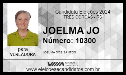 Candidato JOELMA JO 2024 - TRÊS COROAS - Eleições