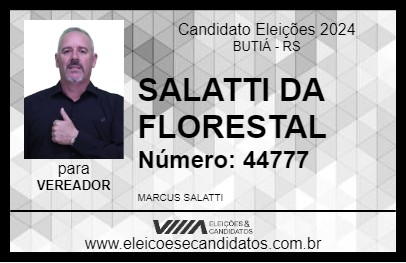 Candidato SALATTI DA FLORESTAL 2024 - BUTIÁ - Eleições