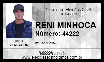 Candidato RENI MINHOCA 2024 - BUTIÁ - Eleições