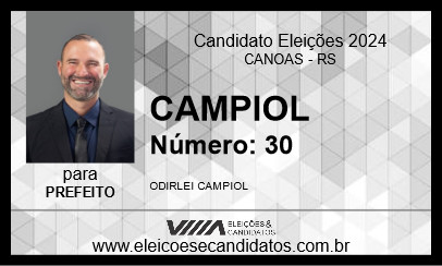 Candidato CAMPIOL 2024 - CANOAS - Eleições