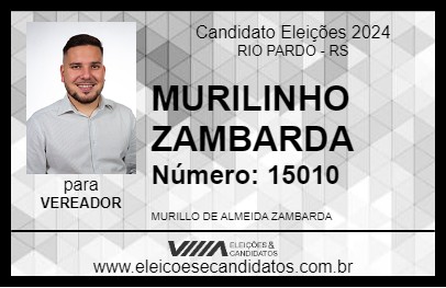 Candidato MURILINHO ZAMBARDA 2024 - RIO PARDO - Eleições