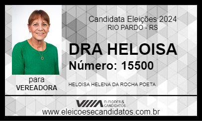 Candidato DRA HELOISA 2024 - RIO PARDO - Eleições