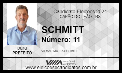 Candidato SCHMITT 2024 - CAPÃO DO LEÃO - Eleições