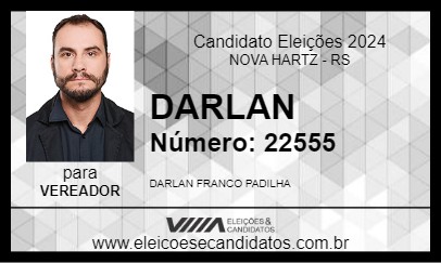 Candidato DARLAN 2024 - NOVA HARTZ - Eleições