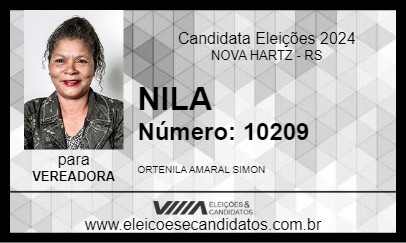 Candidato NILA 2024 - NOVA HARTZ - Eleições