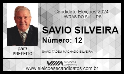 Candidato SAVIO SILVEIRA 2024 - LAVRAS DO SUL - Eleições