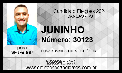 Candidato JUNINHO 2024 - CANOAS - Eleições