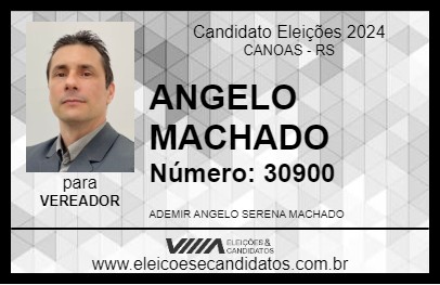 Candidato ANGELO MACHADO 2024 - CANOAS - Eleições