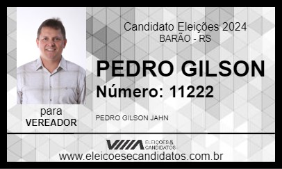 Candidato PEDRO GILSON 2024 - BARÃO - Eleições