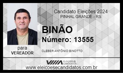 Candidato BINÃO 2024 - PINHAL GRANDE - Eleições