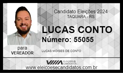 Candidato LUCAS CONTO 2024 - TAQUARA - Eleições