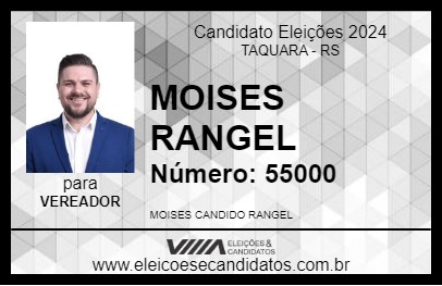 Candidato MOISES RANGEL 2024 - TAQUARA - Eleições