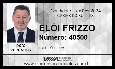 Candidato ELÓI FRIZZO 2024 - CAXIAS DO SUL - Eleições