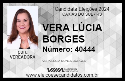 Candidato VERA LÚCIA BORGES 2024 - CAXIAS DO SUL - Eleições