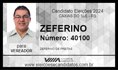 Candidato ZEFERINO 2024 - CAXIAS DO SUL - Eleições