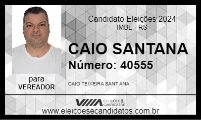 Candidato CAIO SANT ANA 2024 - IMBÉ - Eleições