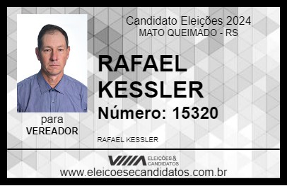 Candidato RAFAEL KESSLER 2024 - MATO QUEIMADO - Eleições