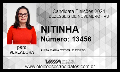 Candidato NITINHA 2024 - DEZESSEIS DE NOVEMBRO - Eleições