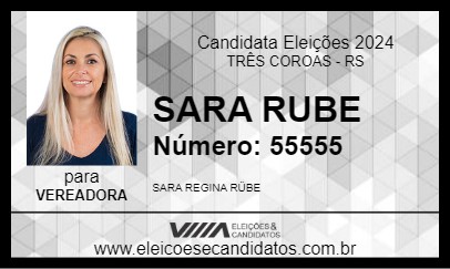 Candidato SARA RUBE 2024 - TRÊS COROAS - Eleições