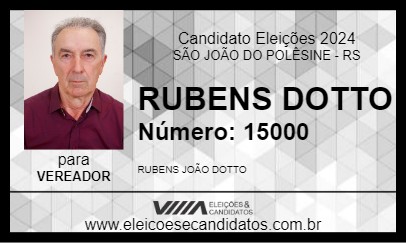 Candidato RUBENS DOTTO 2024 - SÃO JOÃO DO POLÊSINE - Eleições