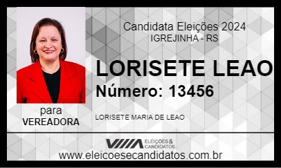 Candidato LORISETE LEÃO 2024 - IGREJINHA - Eleições