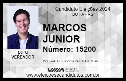 Candidato MARCOS JUNIOR 2024 - BUTIÁ - Eleições