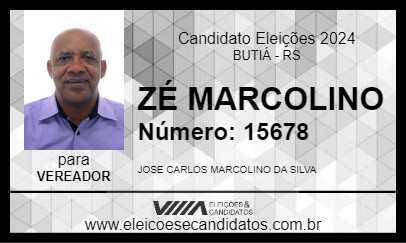 Candidato ZÉ MARCOLINO 2024 - BUTIÁ - Eleições