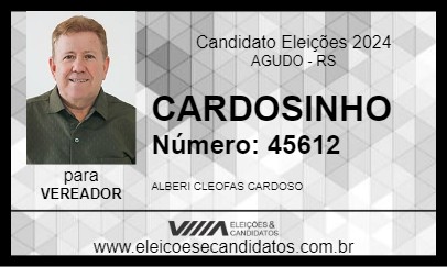 Candidato CARDOSINHO 2024 - AGUDO - Eleições