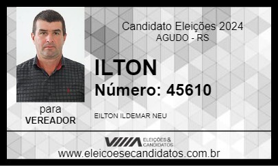 Candidato ILTON 2024 - AGUDO - Eleições