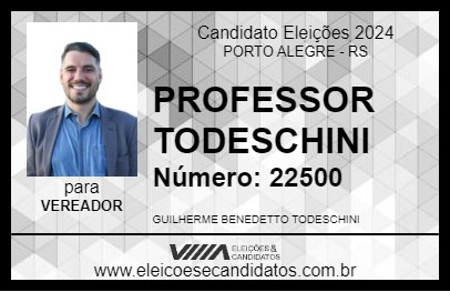 Candidato PROFESSOR TODESCHINI 2024 - PORTO ALEGRE - Eleições