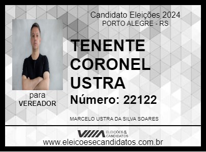 Candidato CORONEL USTRA 2024 - PORTO ALEGRE - Eleições