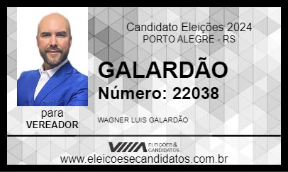 Candidato GALARDÃO 2024 - PORTO ALEGRE - Eleições