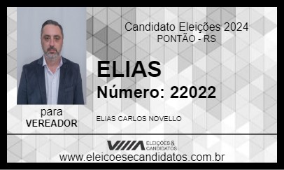 Candidato ELIAS 2024 - PONTÃO - Eleições